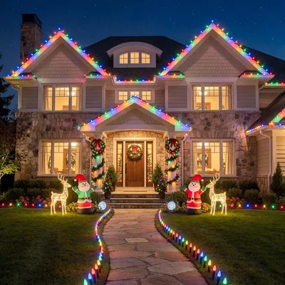 Minetom 100-Pack 5.5 Inch Christmas Light Yard Stakes for C7 C9 Christmas Lights, thumbnail 4