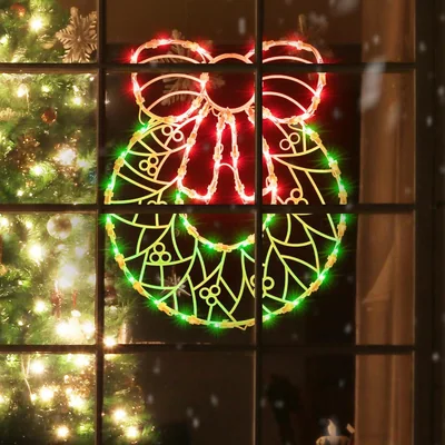 Minetom Christmas Window Silhouette Light Decoration, thumbnail 1
