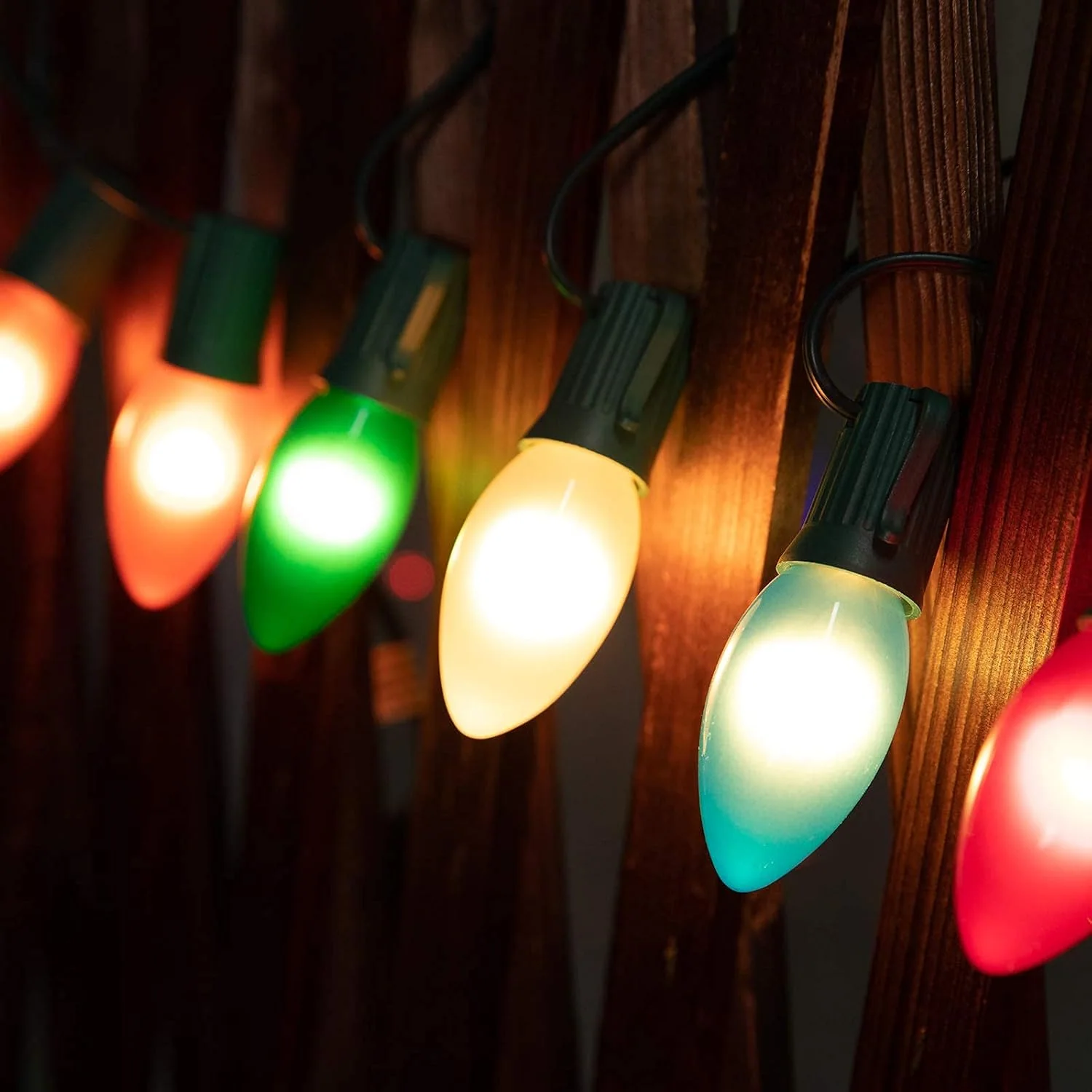 Minetom C9 Christmas Lights Outdoor, 100Feet Vintage Christmas String Lights, photo 2