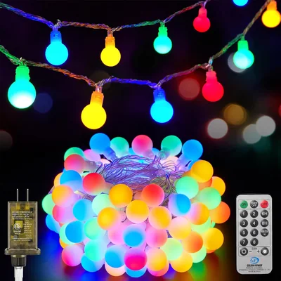 Minetom 66 Feet 200 Led Globe Ball String Lights, thumbnail 5
