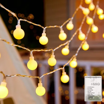 Minetom Globe String Lights Battery Operated, thumbnail 4
