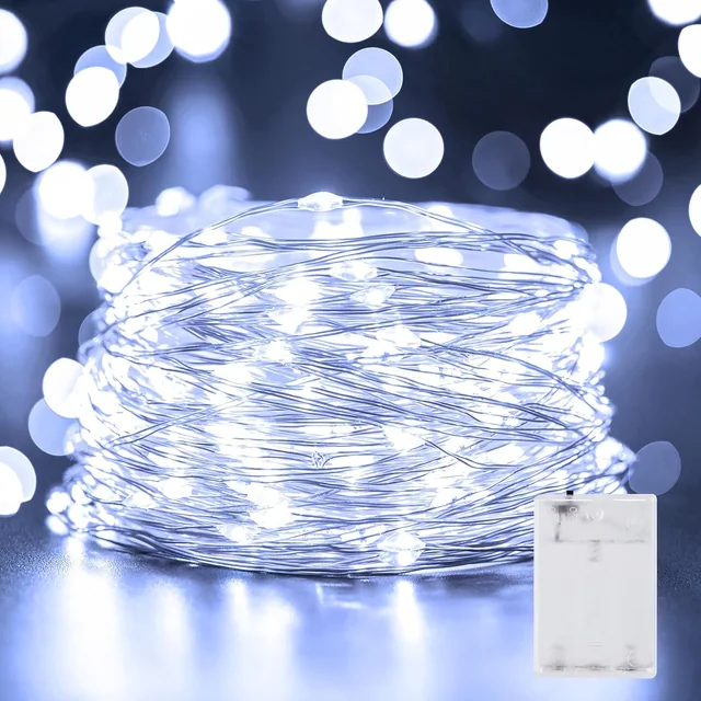 Minetom 33FT 100LED Fairy Lights Battery Operated