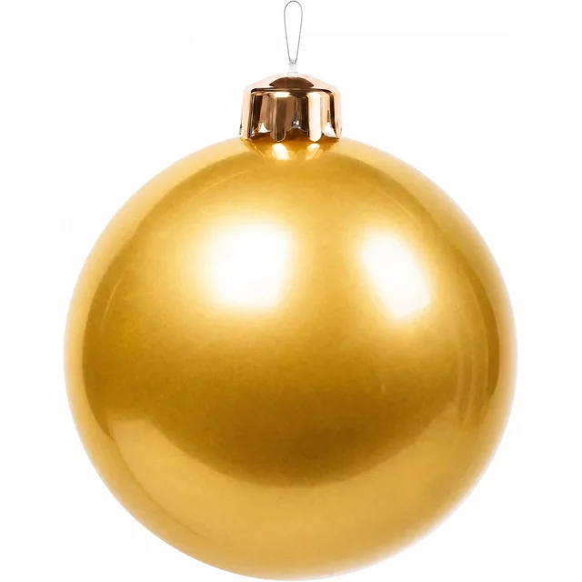 Minetom 25in Gold Inflatable Christmas Ball Ornament