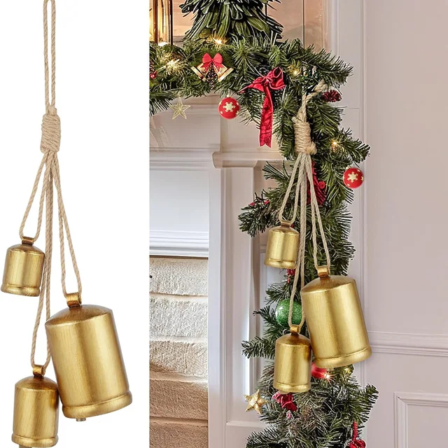 Minetom Set of 3 Christmas Bells