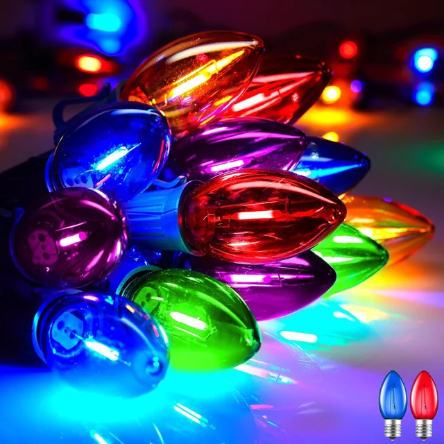 Minetom Vintage C9 Christmas Lights Outdoor
