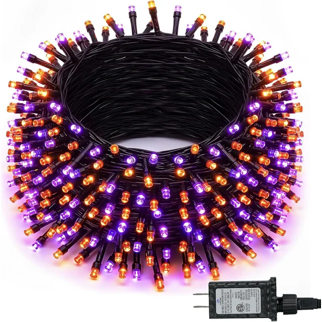 Minetom 200 LED Halloween String Lights 66FT Outdoor Halloween Lights
