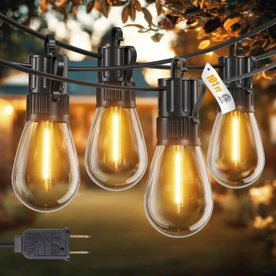 Minetom 101FT Outdoor String Lights S14 LED Waterproof Patio Lights, thumbnail 1