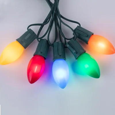 Minetom 50 Pack Multicolor C9 LED Christmas Light Bulbs, thumbnail 2