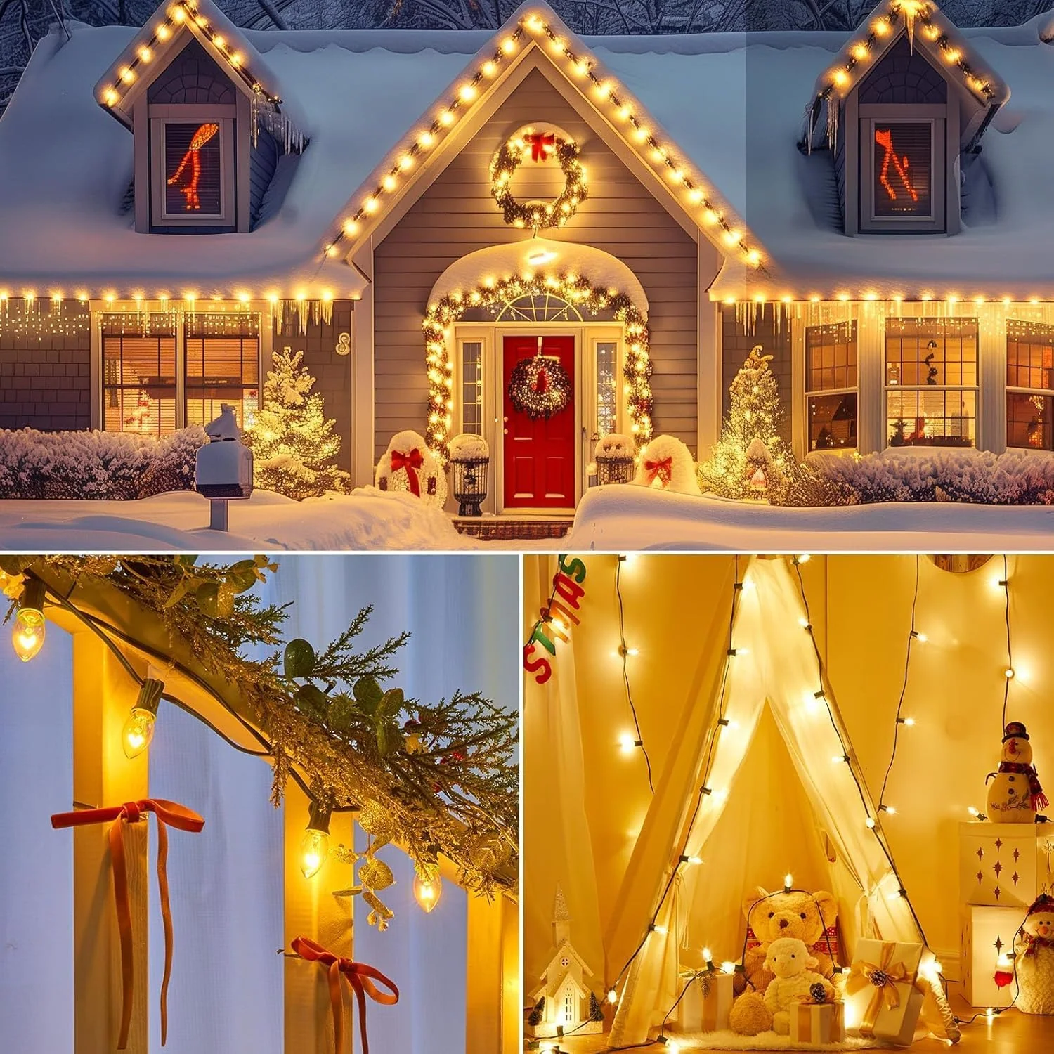 Minetom 50FT Vintage Christmas Lights, photo 3