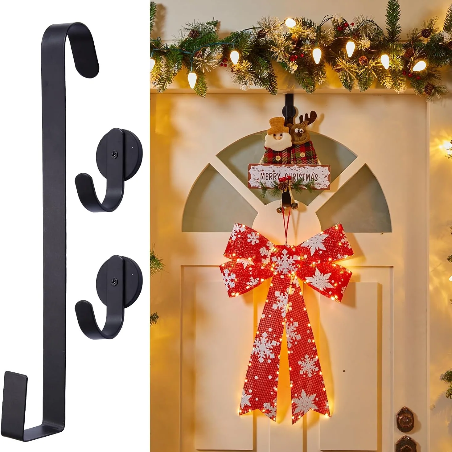 Minetom Wreath Hanger Set for Door, photo 1