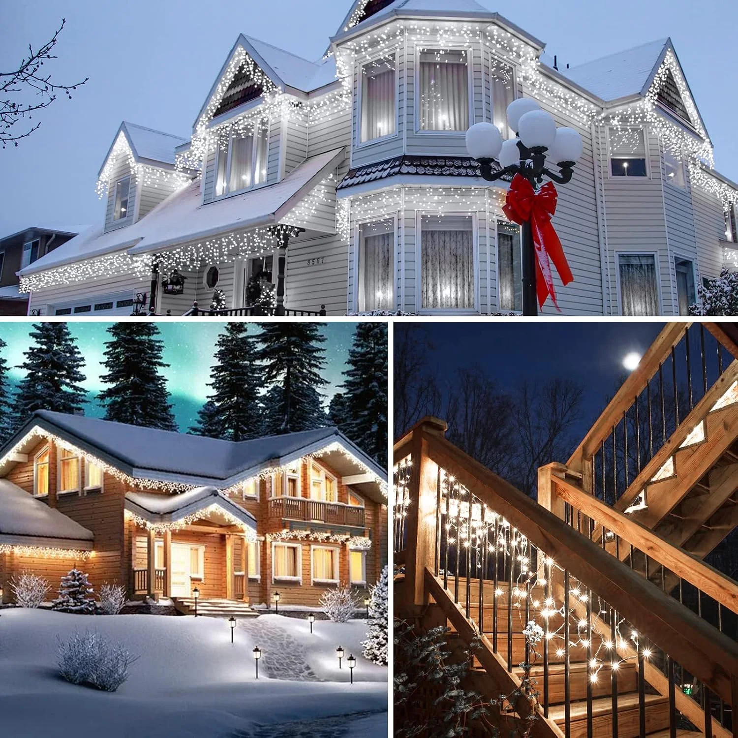 Minetom 100Ft Icicle Lights for Outside, photo 2
