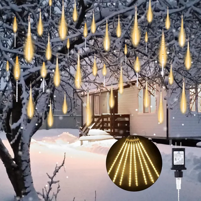 Minetom Meteor Shower Lights Outdoor