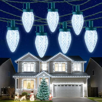 Minetom C9 Christmas Lights Outdoor, 72 FT 110 LED C9 String Lights, thumbnail 1