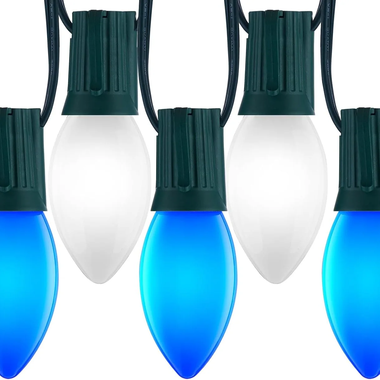 Minetom 50Ft Christmas Lights Outdoor, Blue & Pure White, 50FT, photo 1