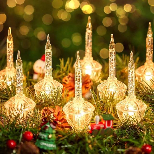 Minetom 2 Pack Bubble Lights for Christmas Tree, Total 18FT Vintage String Light