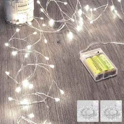Minetom Fairy Lights Battery Operated, Twinkle String Lights 5ft 60LED, thumbnail 9