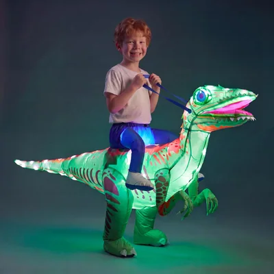 Minetom Halloween Light-Up Inflatable Dinosaur Costume For Kids, thumbnail 5
