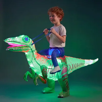 Minetom Halloween Light-Up Inflatable Dinosaur Costume For Kids, thumbnail 4