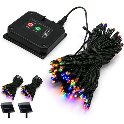 Minetom Solar Christmas Lights Outdoor, 4 Pack 157FT 400 LED String Lights, thumbnail 2