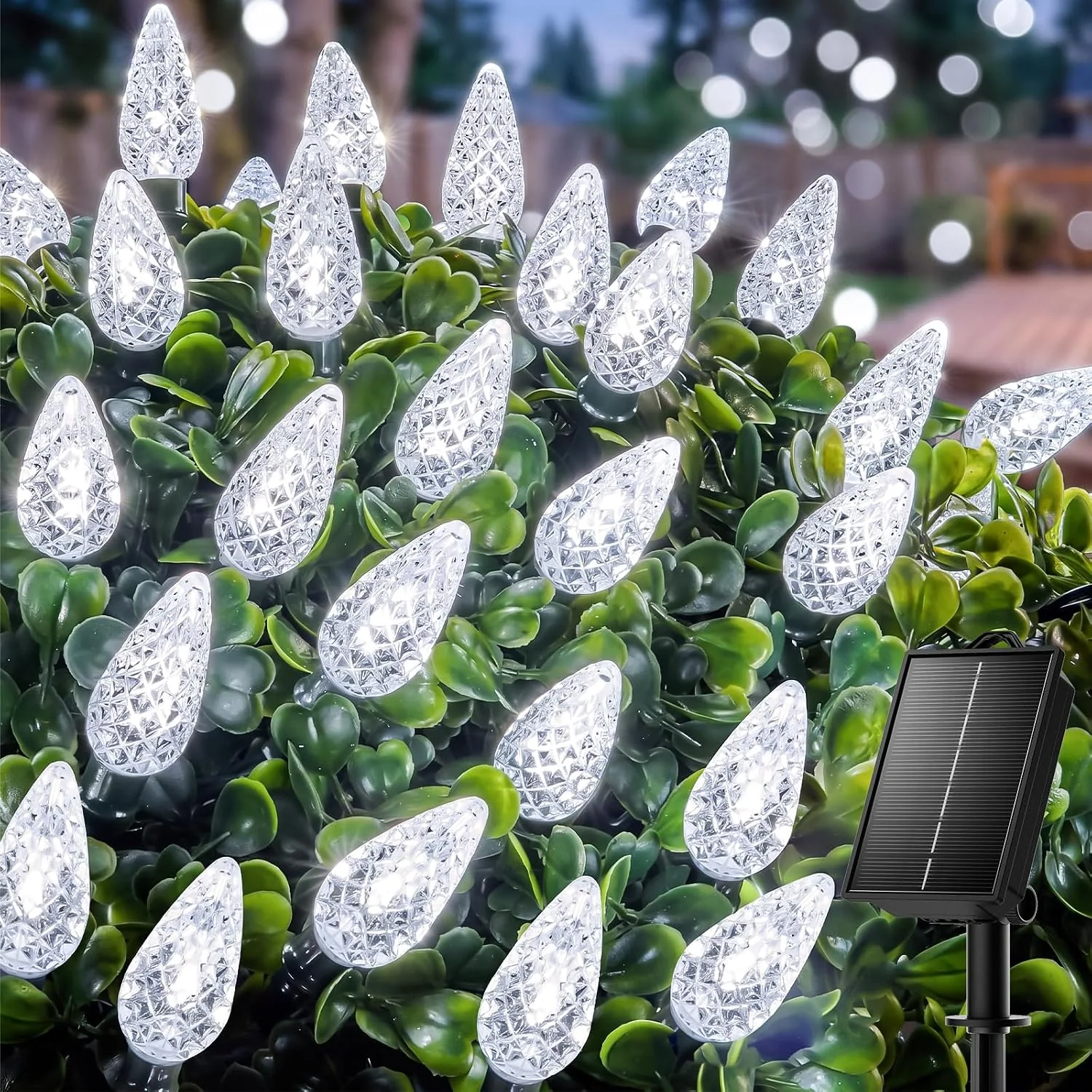 Minetom C6 Solar Christmas Lights, Pure White, 100LEDs, photo 4