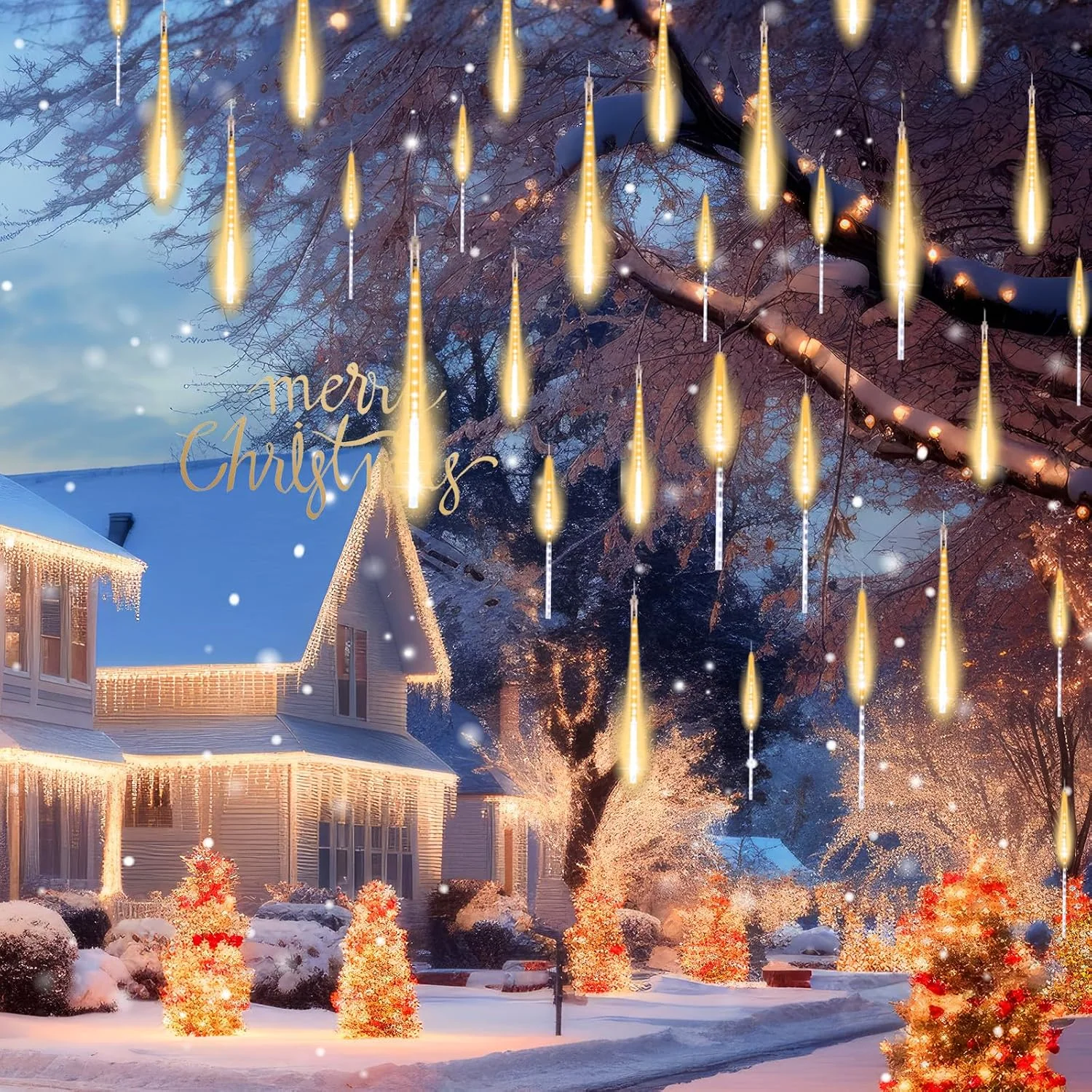 Minetom Meteor Shower Lights Outdoor, photo 2