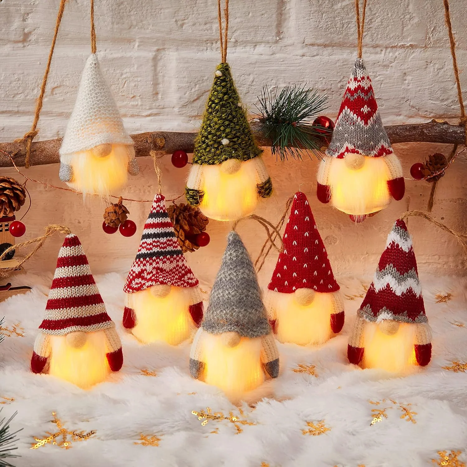 Minetom Gnome Christmas Ornaments, photo 3