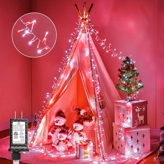 Minetom Christmas Lights Outdoor Cluster Lights
