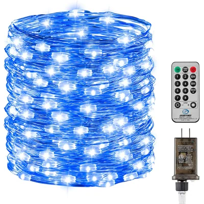 Minetom 66FT 200 LED Fairy Lights Plug in with Remote, thumbnail 7