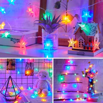 Minetom Star String Lights Battery Operated, thumbnail 2