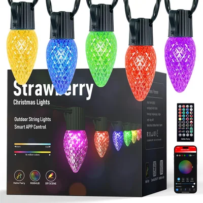 Minetom Smart C9 Christmas Lights Outdoor, 200 LED 213FT Christmas Color Changing, thumbnail 1