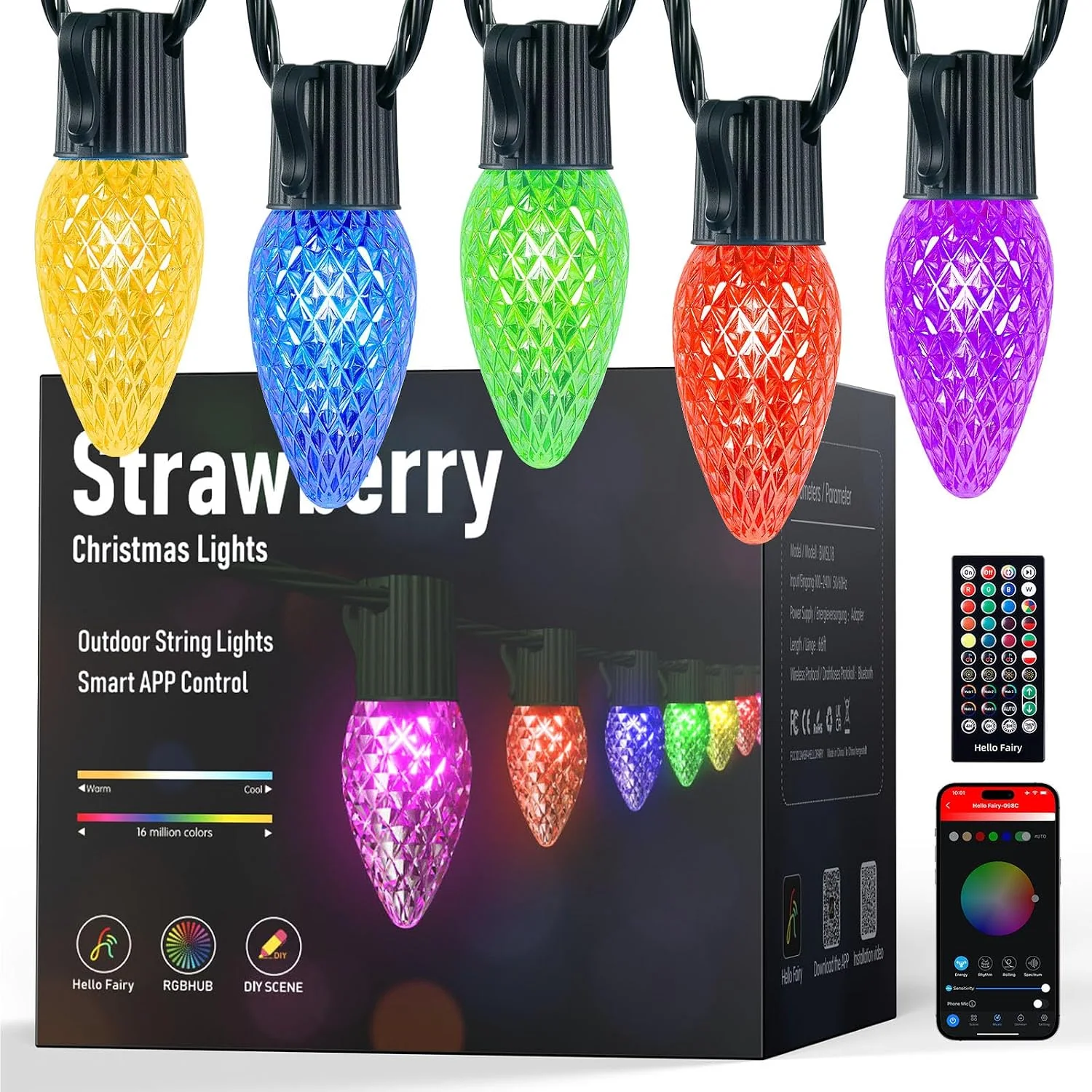 Minetom Smart C9 Christmas Lights Outdoor, 200 LED 213FT Christmas Color Changing, photo 1