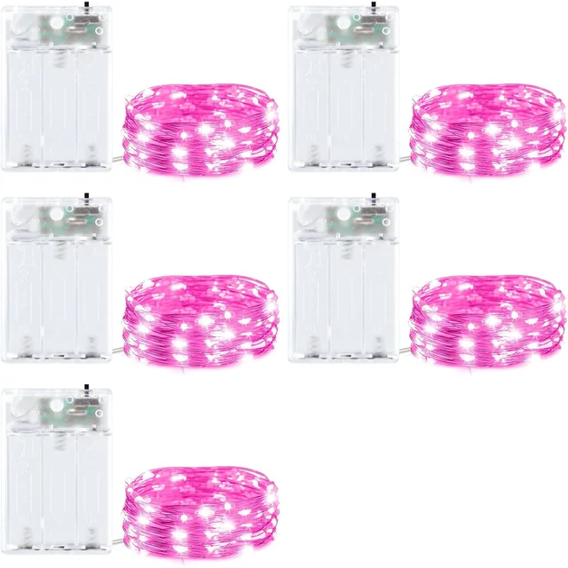 Minetom 5 Pack Fairy Lights Battery Operated