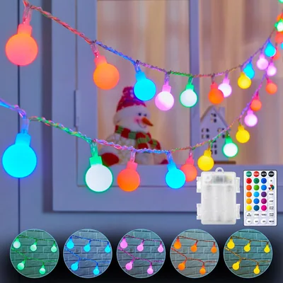 Minetom Globe String Lights Battery Operated, thumbnail 7