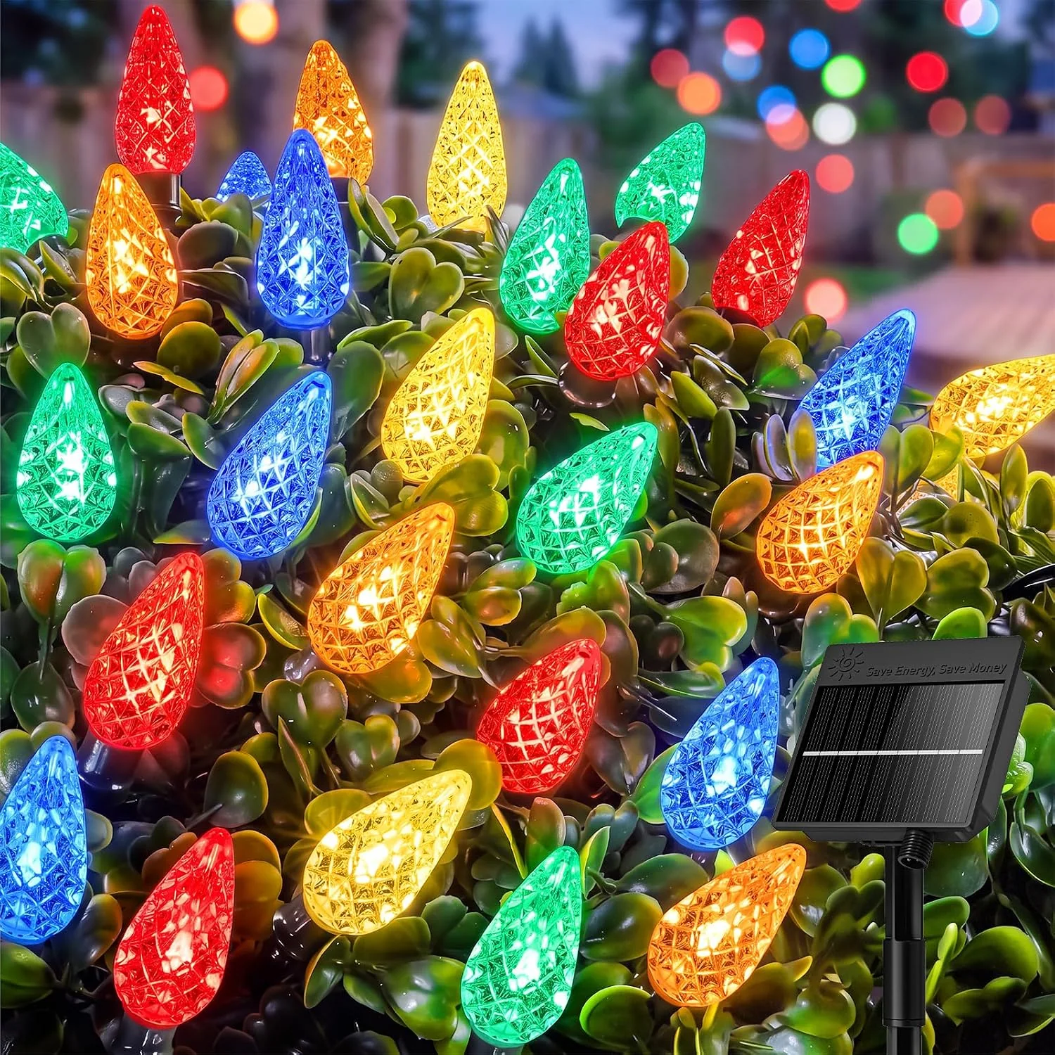 Minetom C6 Solar Christmas Lights, Multicolor, 50LEDs, photo 2