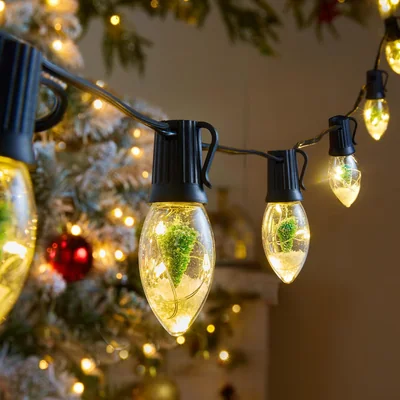 Minetom C9 LED Christmas Lights Outdoor, 25 Ft C9 String Lights with 20 Shatterproof, thumbnail 1