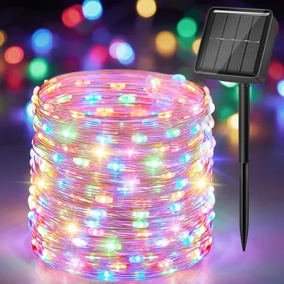 Minetom Solar String Lights for Outside, thumbnail 1