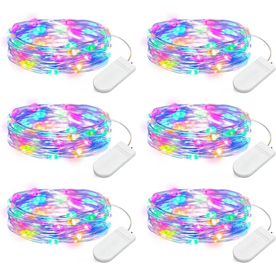 Minetom 6 Pack Battery Operated LED Fairy Lights for Christmas Decor, thumbnail 11