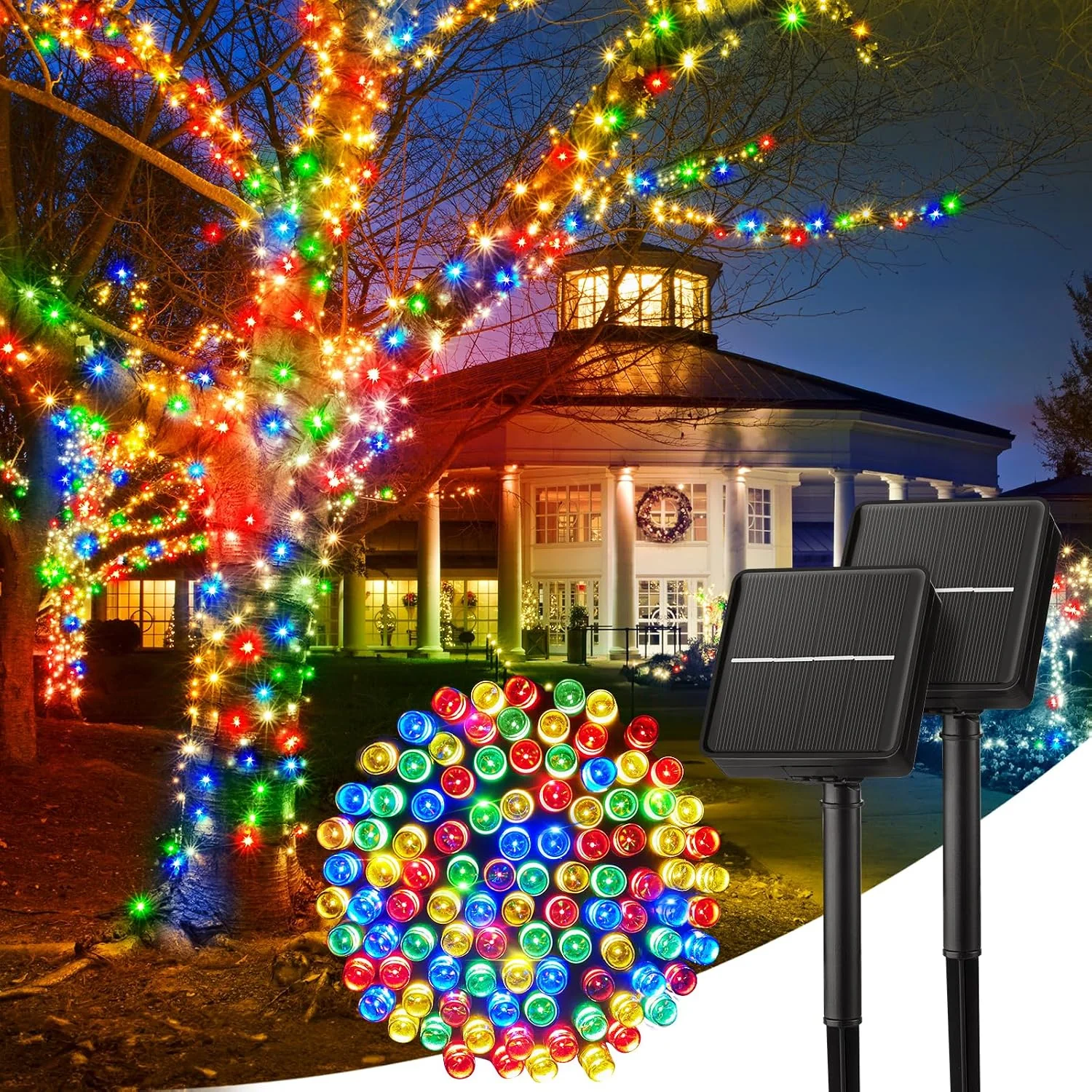 Minetom Solar Halloween Lights Outdoor, Multicolor, 40 FT 2Pack, photo 15