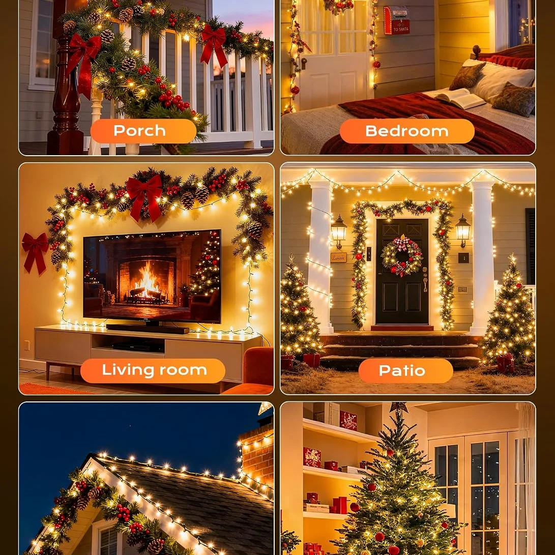 Minetom LED Clear Christmas String Lights, photo 2