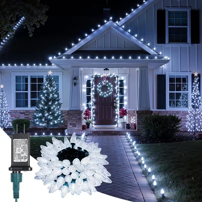 Minetom C9 Christmas Lights Outdoor, 85FT 110LED String Lights with 8 Lighting, thumbnail 1