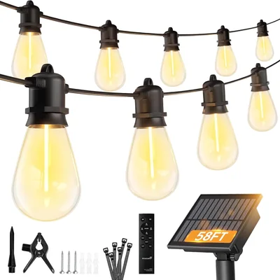 Minetom 100FT Solar String Lights Outdoor Waterproof, thumbnail 3