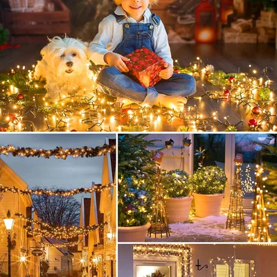 Minetom Solar Christmas Lights Outdoor Waterproof, thumbnail 2