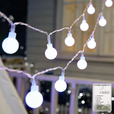 Minetom Globe String Lights Battery Operated, thumbnail 5