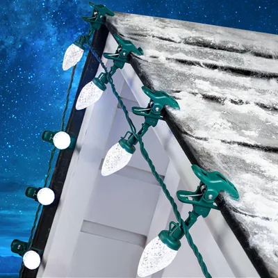Minetom C9 Christmas Lights Outdoor with 100 Spring Clips 65FT 100 LED, thumbnail 1
