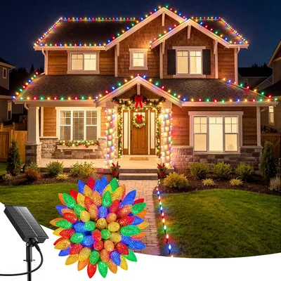 Minetom Solar Christmas Lights Outdoor, 39.4 FT, thumbnail 4