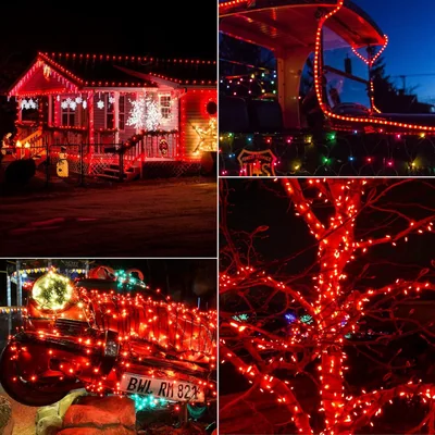 Minetom 25 Pack C9 Red Christmas Lights Bulbs, thumbnail 4