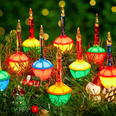 Minetom Christmas Bubble String Lights, 9.5FT Vintage Christmas Light, thumbnail 1