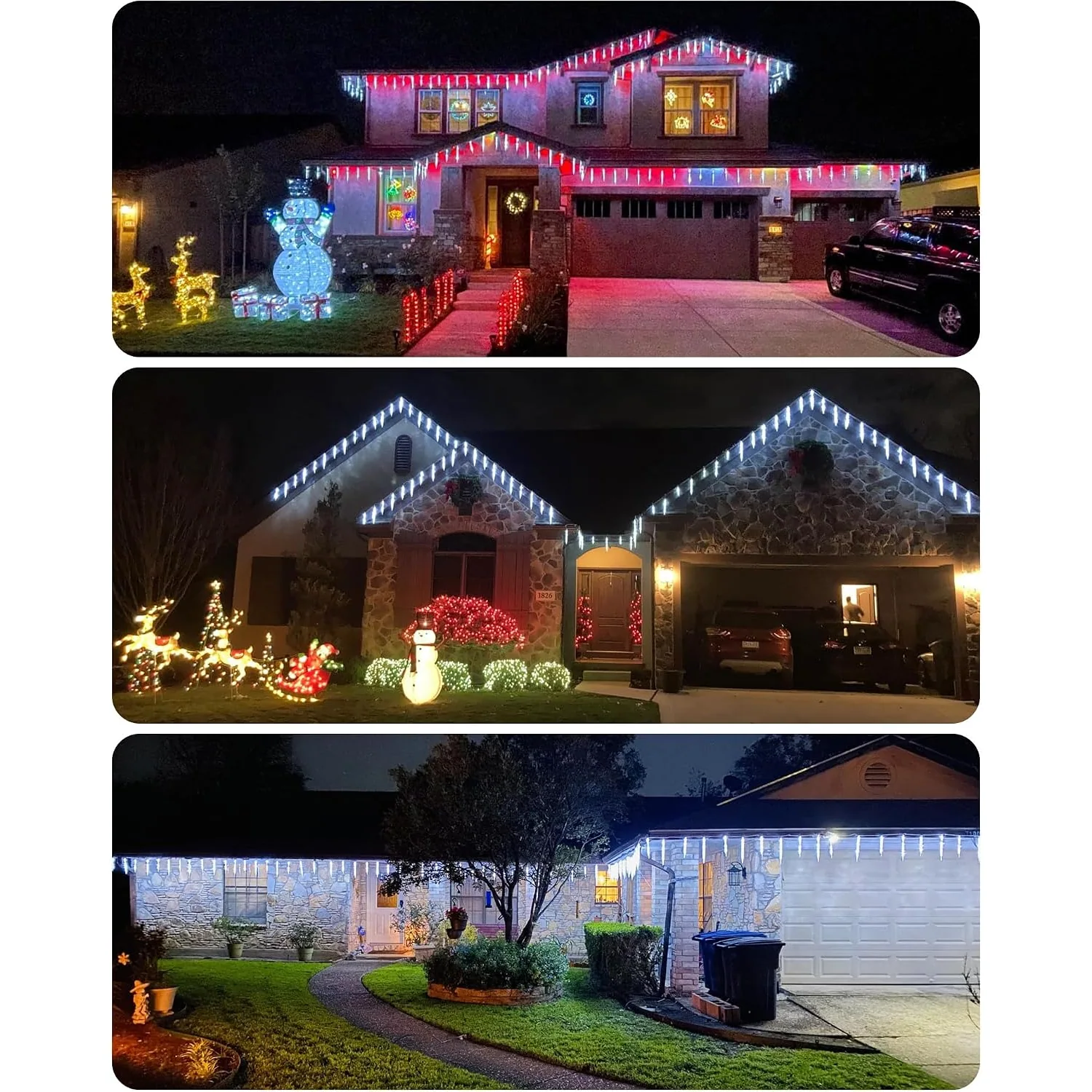 Minetom Icicle Lights Outdoor with Clips, photo 2