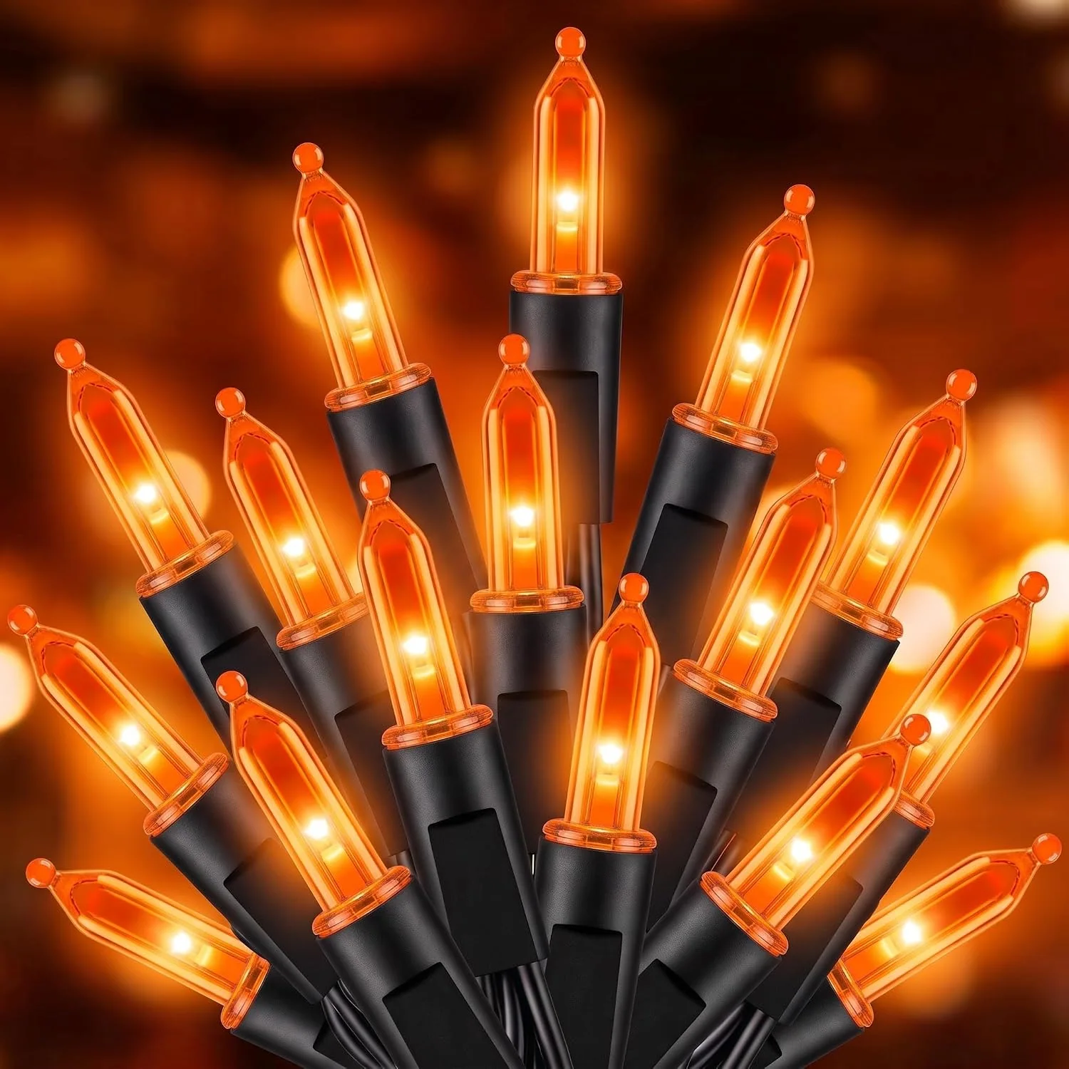 Minetom LED Christmas Lights Indoor Outdoor, Orange, 33 ft, photo 5