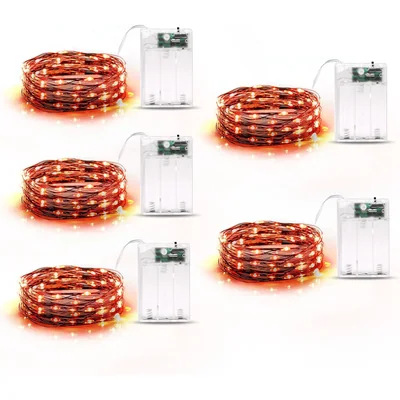 Minetom 5 Pack Fairy Lights Battery Operated, thumbnail 4